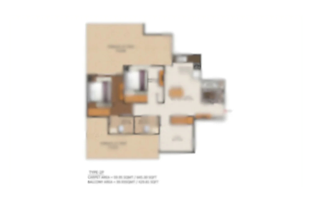 Godrej Vrikshya 3BHK Floor Plan